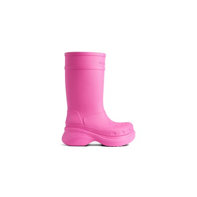 BALENCIAGA WOMEN'S CROCS™ BOOT IN BRIGHT PINK 677388W1S8E5300